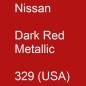 Preview: Nissan, Dark Red Metallic, 329 (USA).